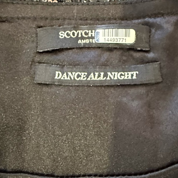 $245 Scotch & Soda Sequin Wrap Dress in Black - Picture 10 of 11